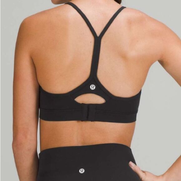 Lululemon Flow Y Adjustable Bra *Light Support Black Size 6 - Picture 5 of 5